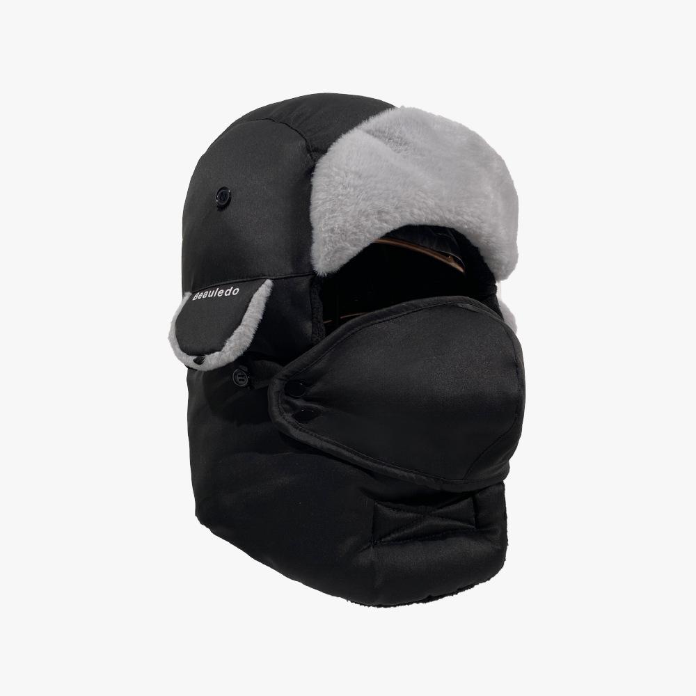 

Зимняя езда против холода Шапка Лей Фэна Защита ушей от холода Лыжная шапка Женская Плюс бархатная толстая шапка Теплая Мужская Северо-восточная Уличная average size