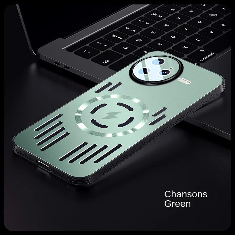 Metal Heat Dissipation Magnetic Shockproof Case For POCO F7 Pro F7 Ultra Magsafe Aluminium Alloy Bumper Hard Cover