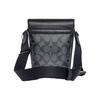 Coach Traccia 16 Ciondolo Logo Classico Tela Rivestita E Pelle Mini Borsa a Tracolla Borse da Uomo Grigio C3134-QBCHR