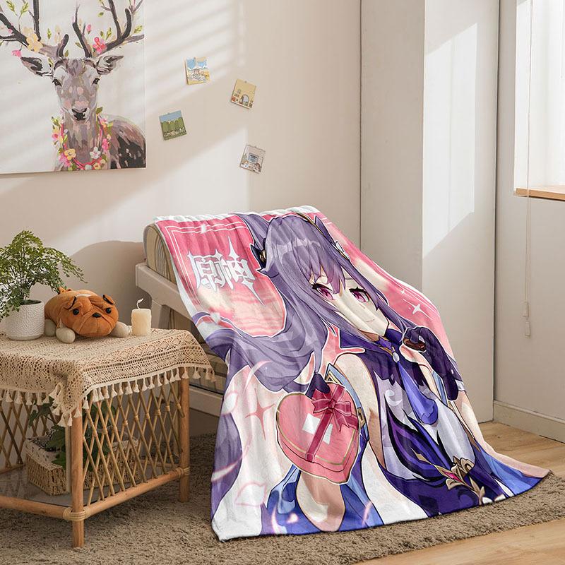 Cartoon Himan Yuanshen Series Double-Sided Flannel 3D Digital Printing Blanket Blanket