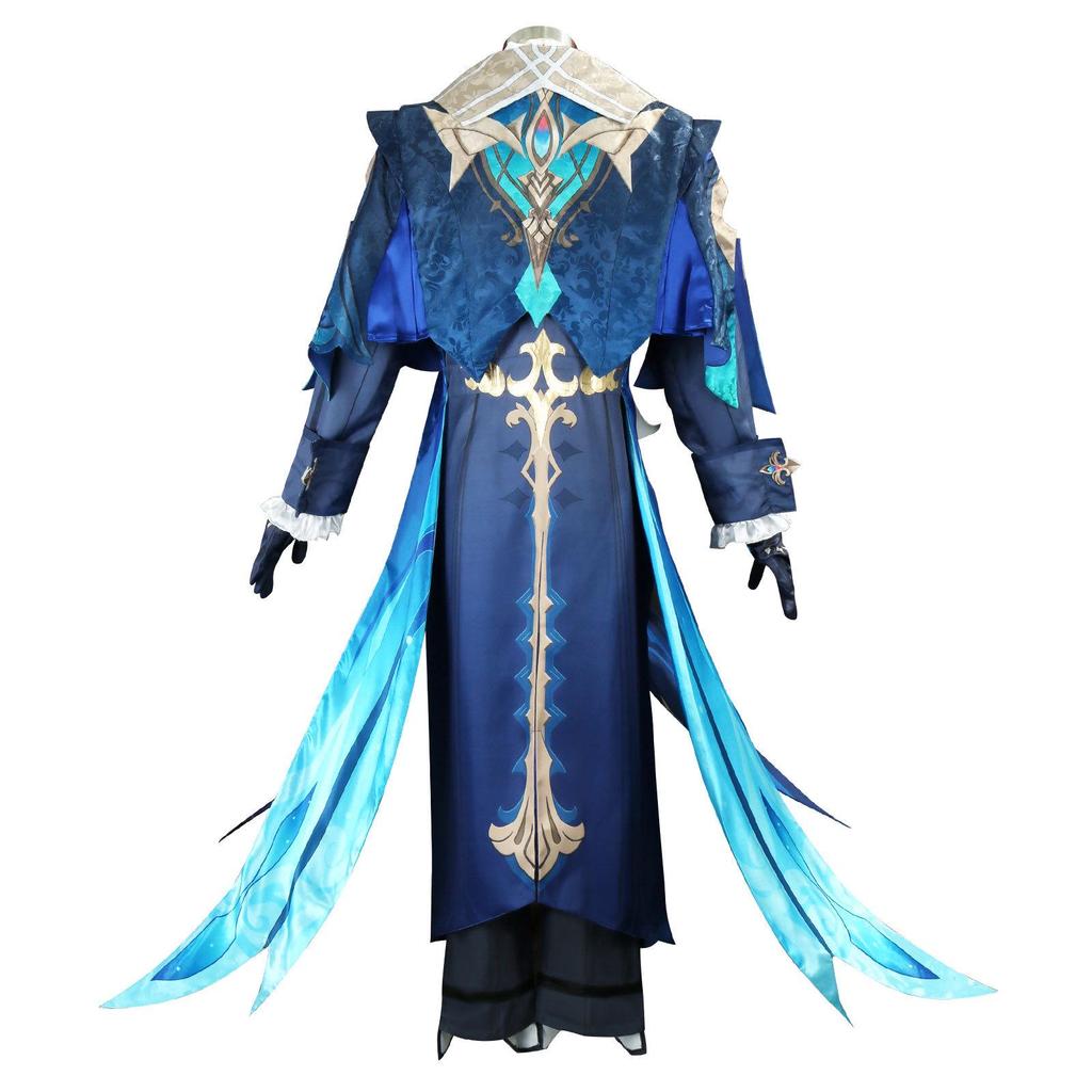 Costume Cosplay Manluiren Neuvillette - Genshin Impact Fontaine Capo della Giustizia Outfit Anime