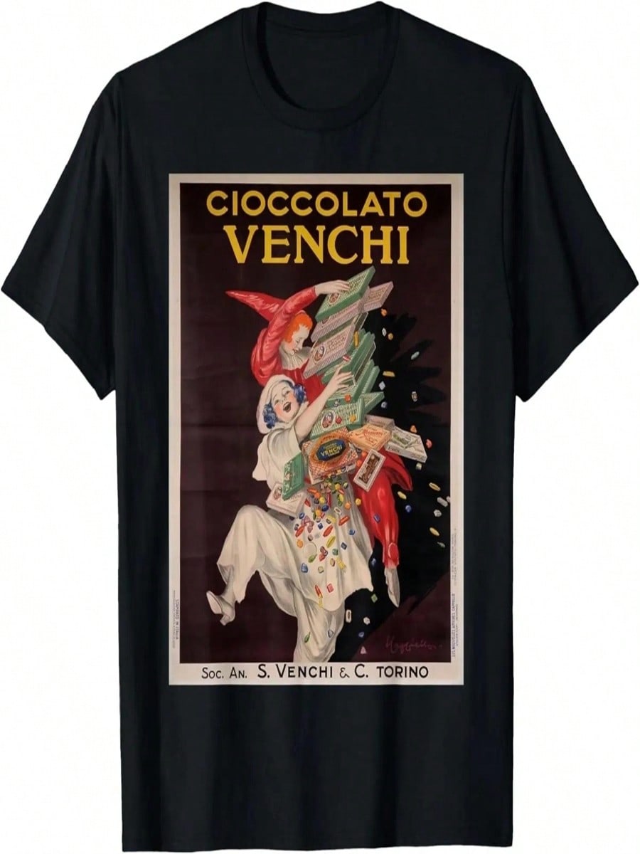 Vintage Poster - Cioccolato Venchi Retro T-Shirt S разноцветный