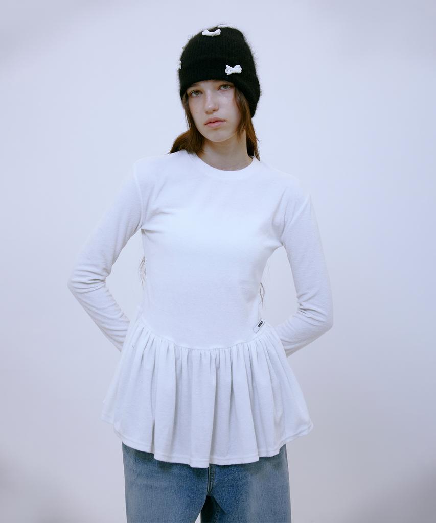 13MONTH Ribbon Mohair Beanie (Black)