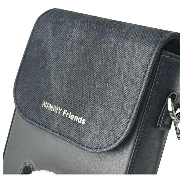 Nimmy Torebka Na Telefon Czarny/Black    Big Eyed Pet 2.0 Panda