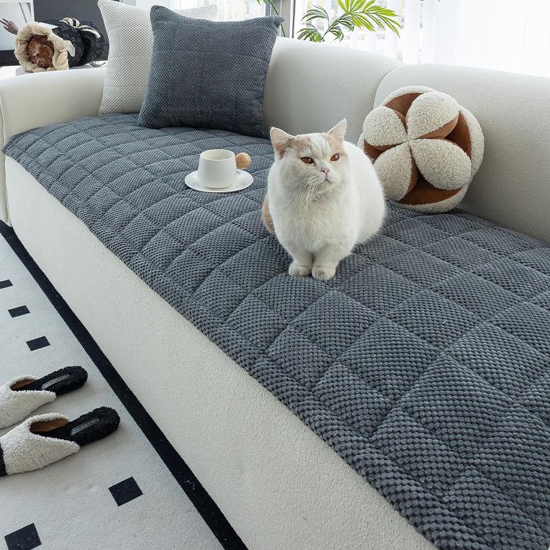 New Non-Slip And Dirt-Resistant Sofa Cushion Universal In All Seasons, Thickened Autumn And Winter Leather Sofa Cover, Anti-Cat Scratch Cover