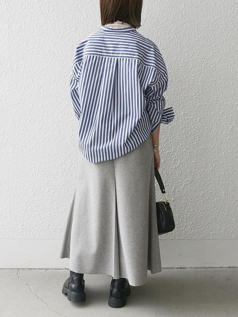 Ships Any Damkjol i midilängd med luftnålssöm, 723250055, Ljusgrå, Storlek 38