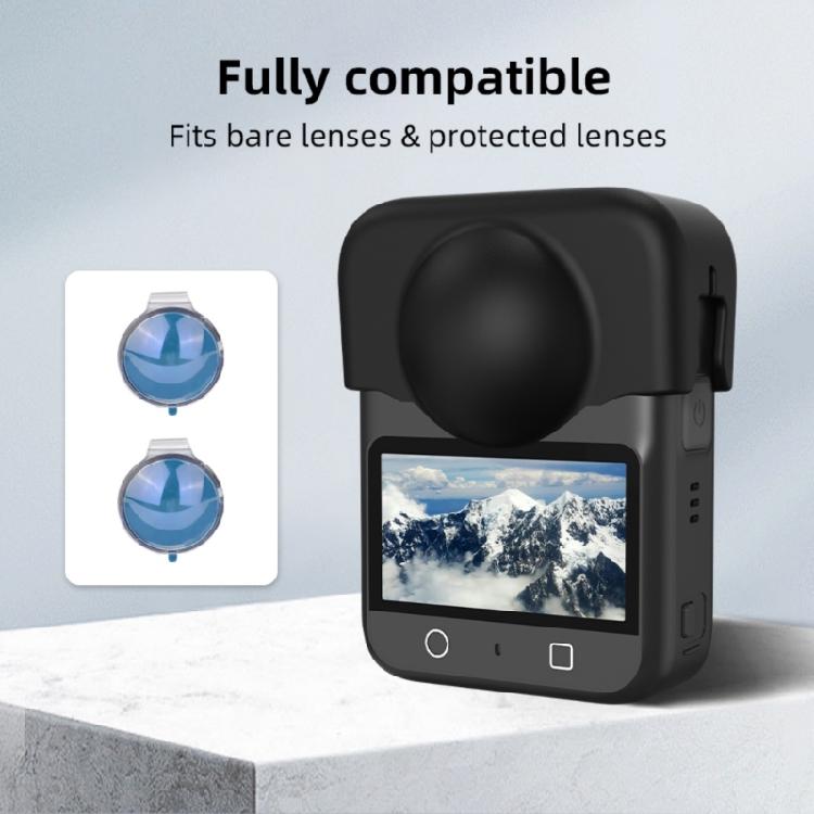 All Angle Protective Silicone Sleeve Quick Install Camera Lens Cover Weatherproof for 360 Outdoor Videography