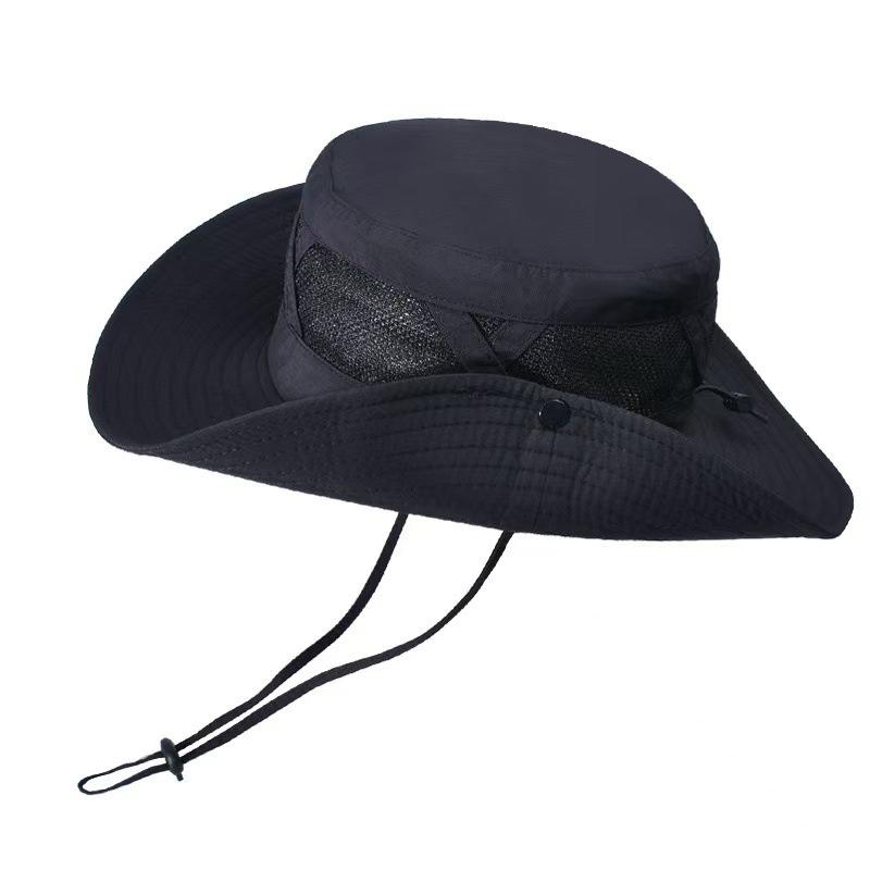 100% Nylon Spring/Summer Big Eaves Breathable Sunshade Fisherman Hat Men'S Sunscreen Sun Hat Fishing Hat