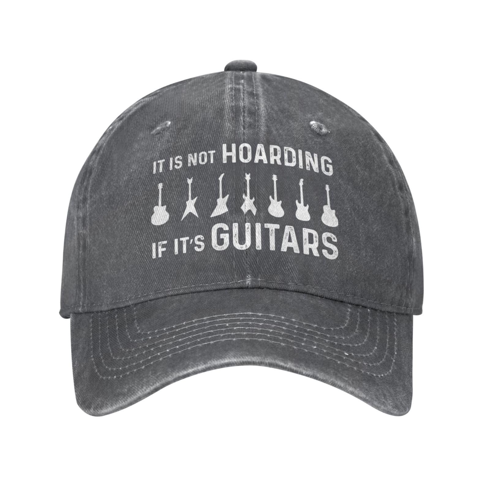 Funny Cap It is Not Hoarding If It s Guitars Cap Women Baseball Cap Vintage Hat