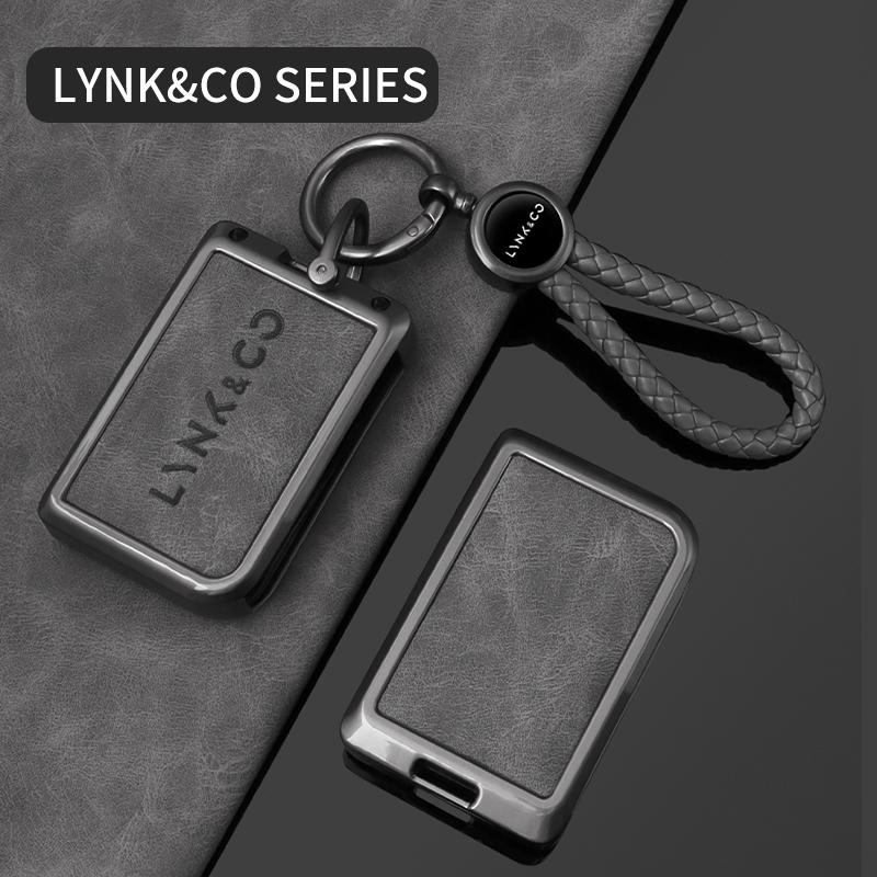 Zinklegierung Auto Smart Key Fob Hülle Schutzhalter Gehäuse Passend für Lynk&Co 05 01 02 03 06 High-End Auto Schlüsselanhänger Schlüsseloses Zubehör