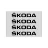 4Pcs Car Door Handle Stickers Tire Rear View Mirror Decals Decoration For Skoda Fabia Octavia Karoq Kodiaq Kamiq Superb Rapid