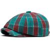 Ht4973 Berets New Spring Autumn Hats For Men Women Artist Painter Plaid Beret Hat Male Female Ivy Flat Cap Octagonal Beret Caps
