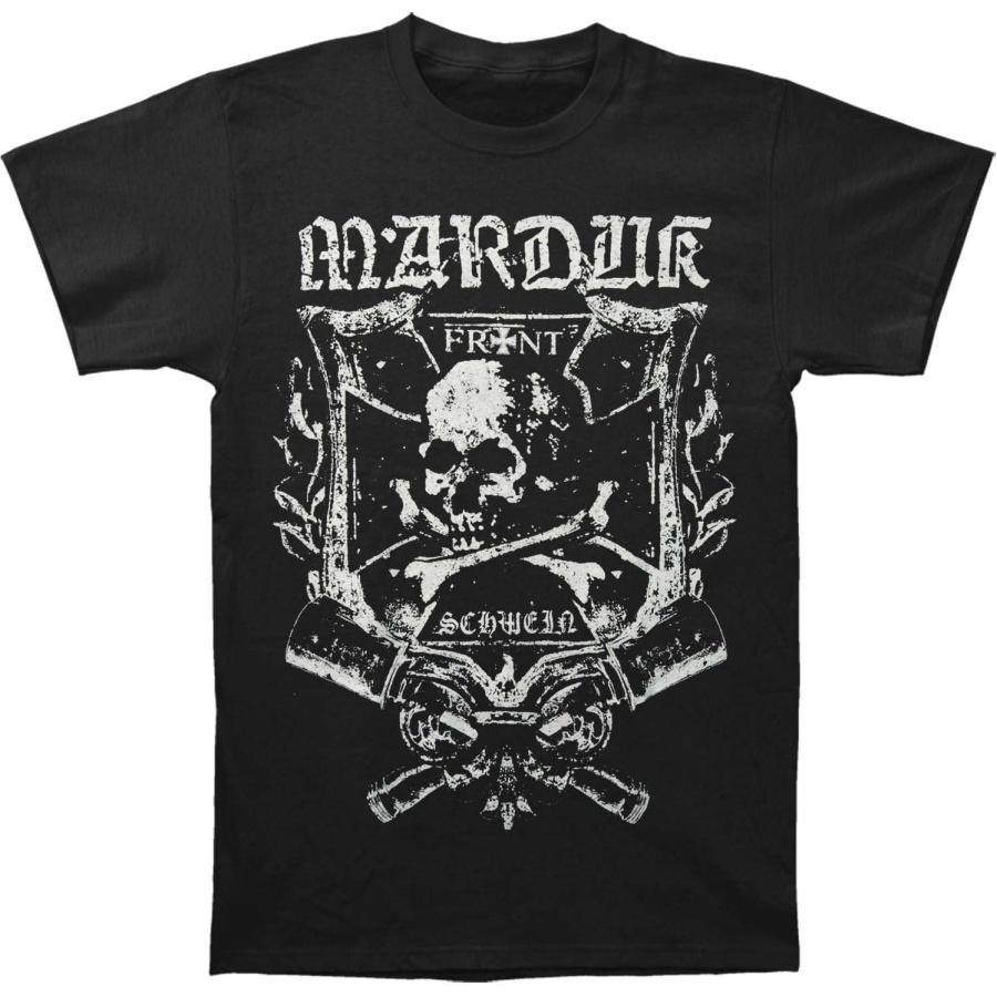 Мужская футболка HiFi Marduk с изображением щита Frontschwein S чёрный