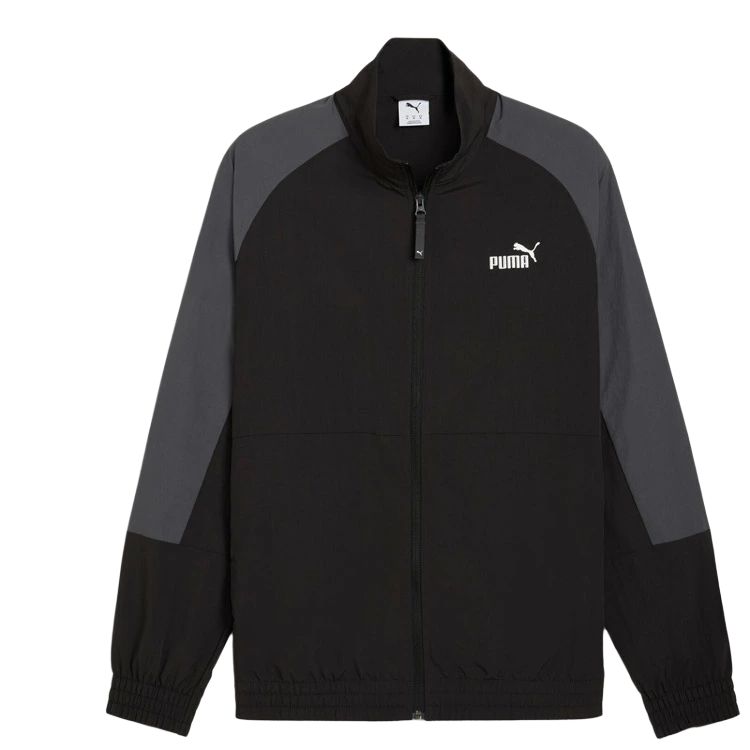 Puma Ess Block Woven Sports Zip Color-Block Stand Collar Long Sleeve Jacket Men jackets 691100-01