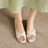 Krazing Pot Microfiber Low Heels Concise Style Buckle Straps European Design Summer Size 43 Size 42  Women Sandals