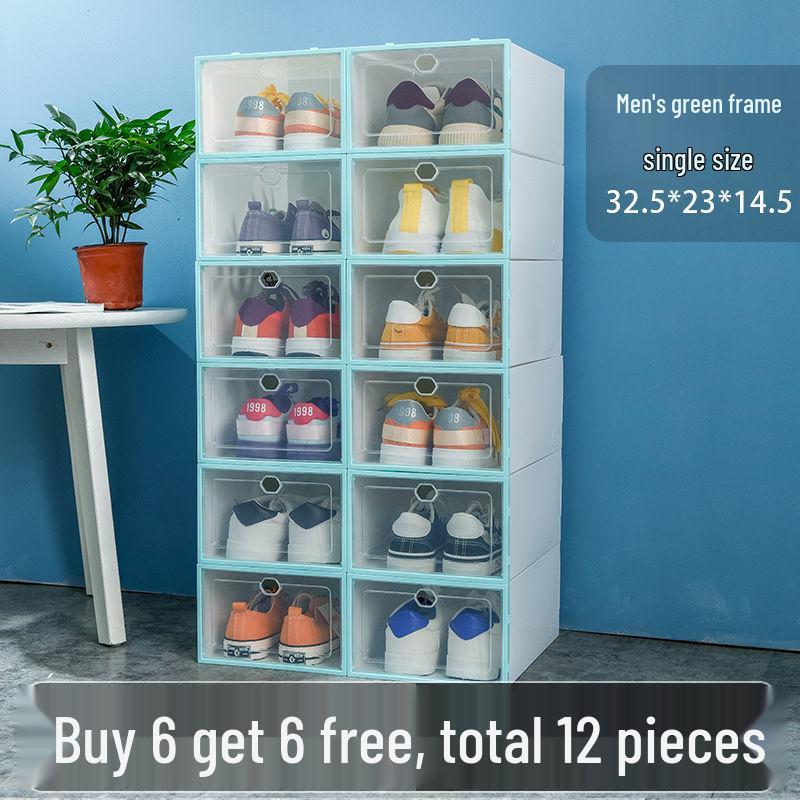 

Складная прозрачная коробка для обуви - Компактное, пыле- и влагозащищенное решение для хранения Default