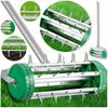 Aerator Scarifier for Lawn Soil Manual Rotary Grass Turf Spikes