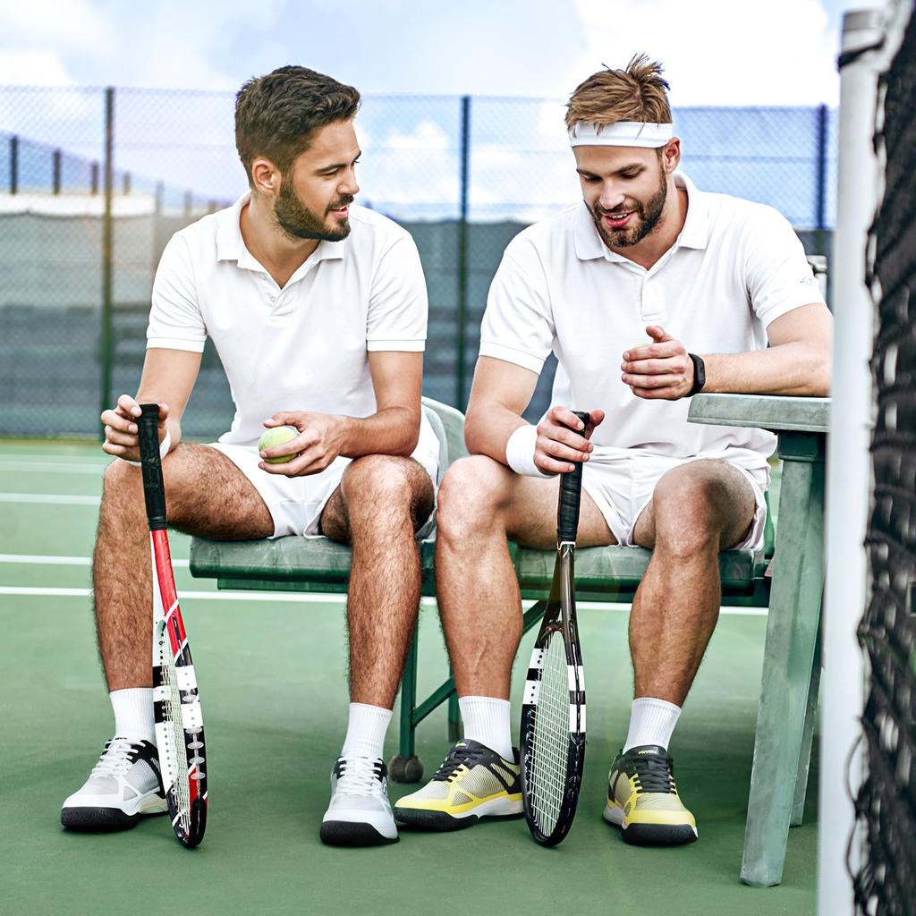 Tennis Wide Soft Tennis High High Instep [FitVille] Men's Shoes, 2E, 4E, Omni-Clay Court, Lightweight, Breathable, Shoes, Anti-slip, Grip,