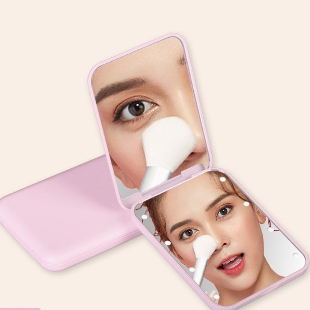 2-Sided Vanity Mirror Folding Cosmetics Mirror Creative Compact Pocket Mirror  Makeup Tool