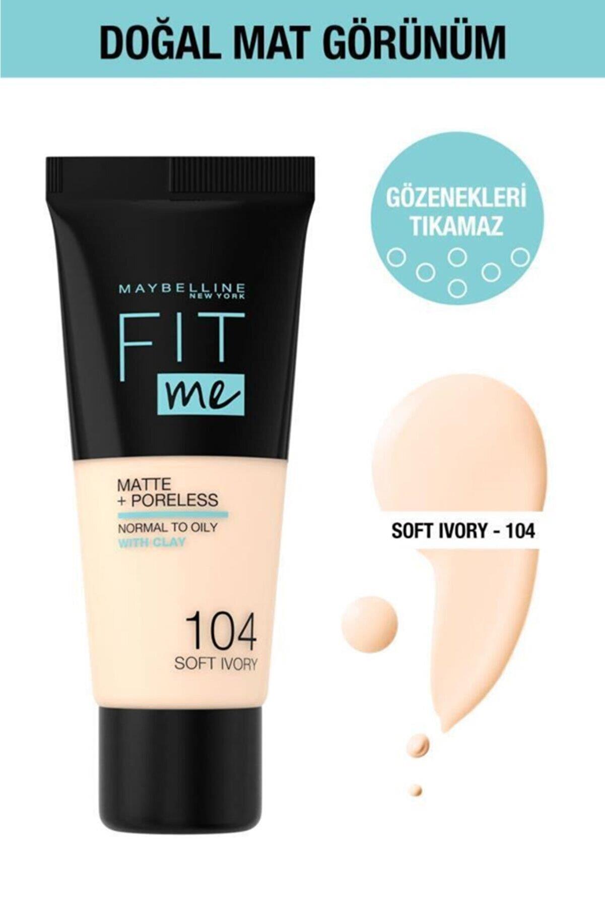 

Тональный крем Maybelline New York Fit Me Matte+Poreless Foundation - 104 Мягкая слоновая кость
