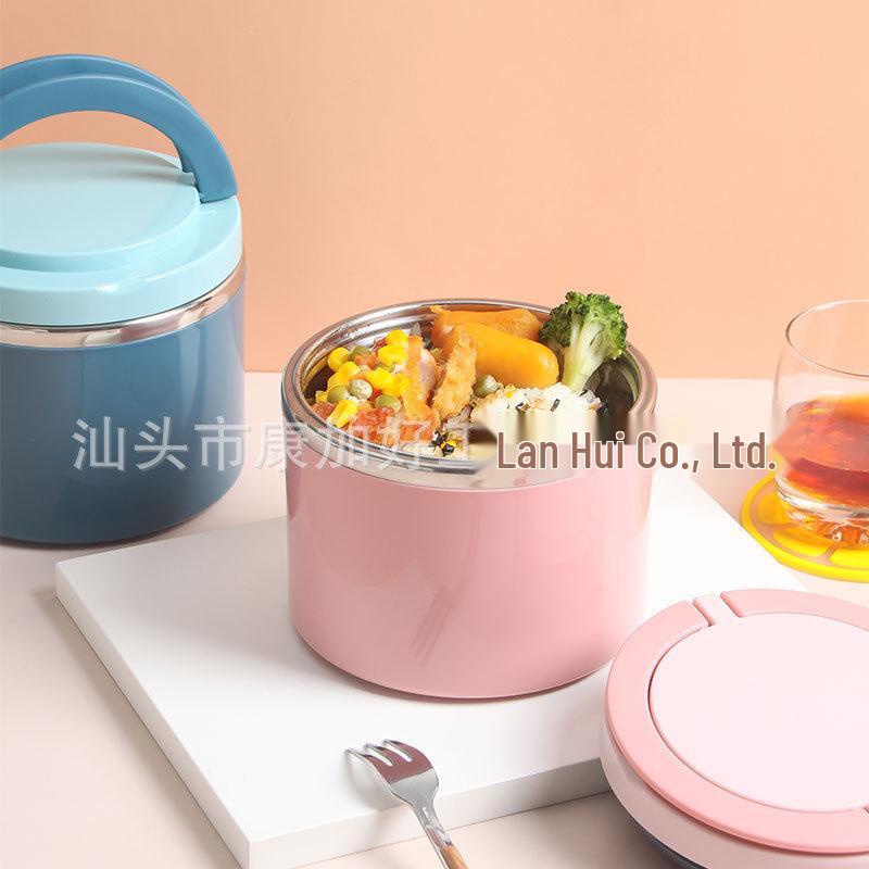 Morandi Insulated Stainless Steel Bento Box - Large Capacity, Korean Style