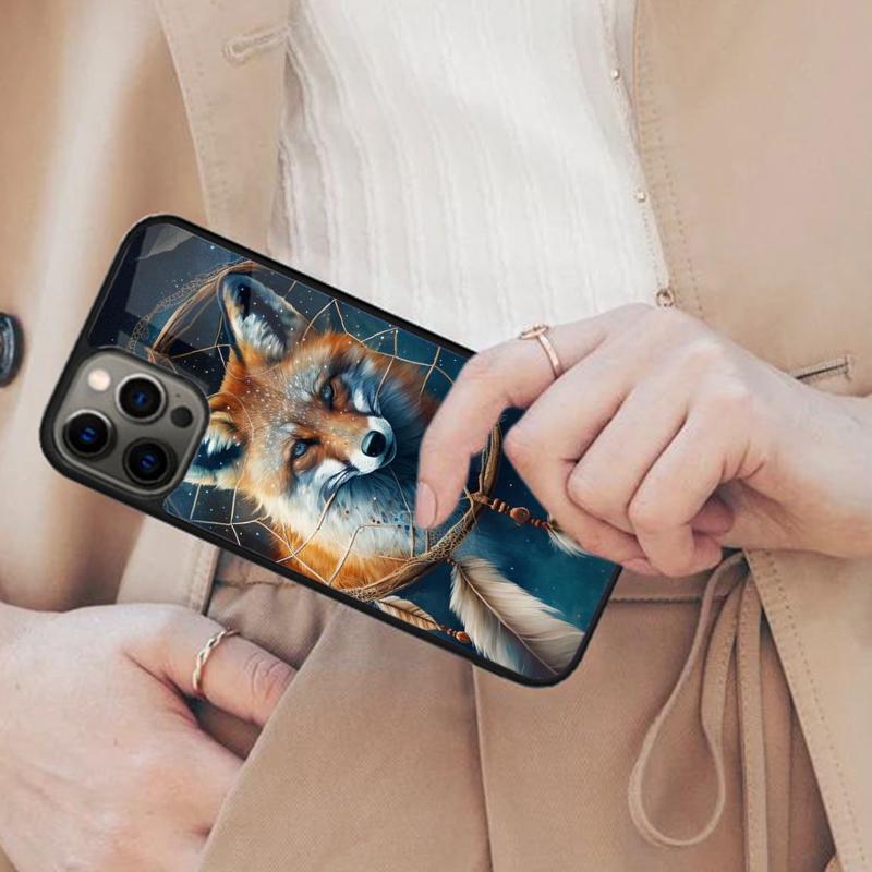 Cute fox in watercolour background Magnetic Phone Case For APPLE iPhone 17 Air 16 14 13 12 Pro Max 15 Plus MagSafe Cover