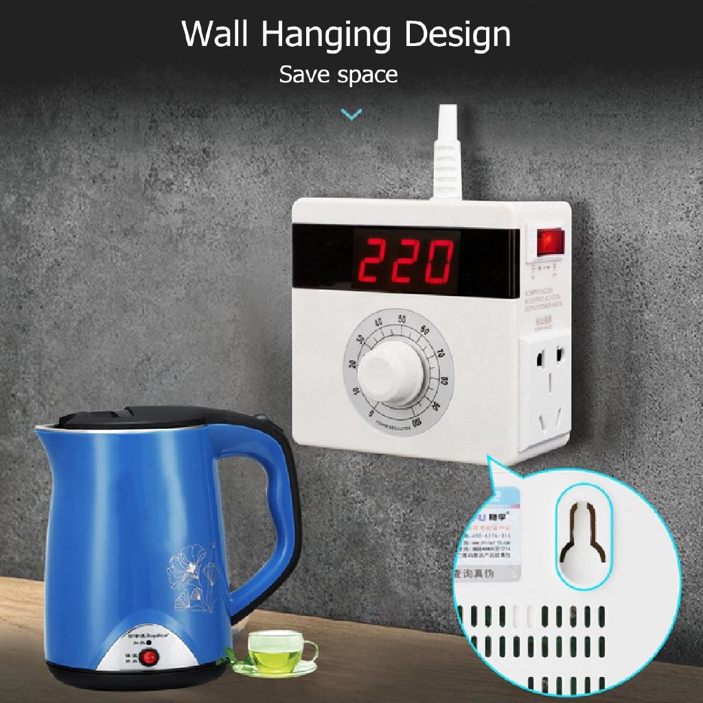 4000W Electronic Regulator Motor Fan Speed Furnace Electric Heating Tube Thermostat Speed Switch Voltage Regulators AC 220V