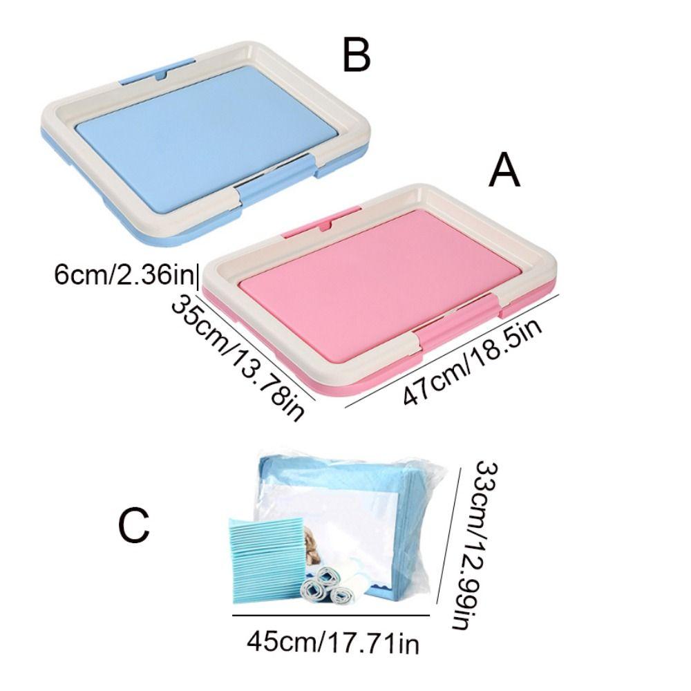 Plastic Puppy Pad Holder Removable Dog Potty Tray Practical Dog Training Toilet Cats