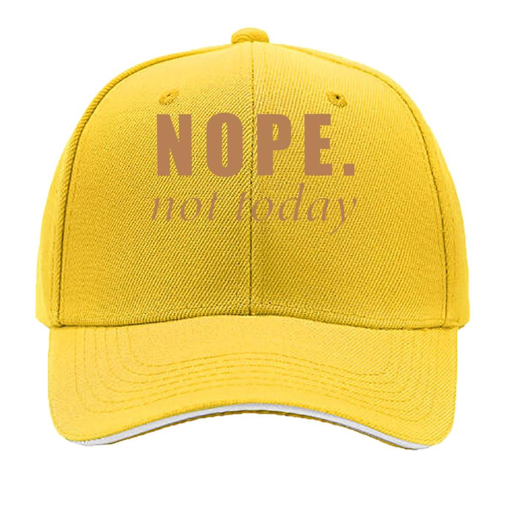 NOPETOTDAY Unisexs Classic with NOPE not today Print  Soft Breathable  Mixed Colors for Outdoor  Sandwich Baseball Cap
