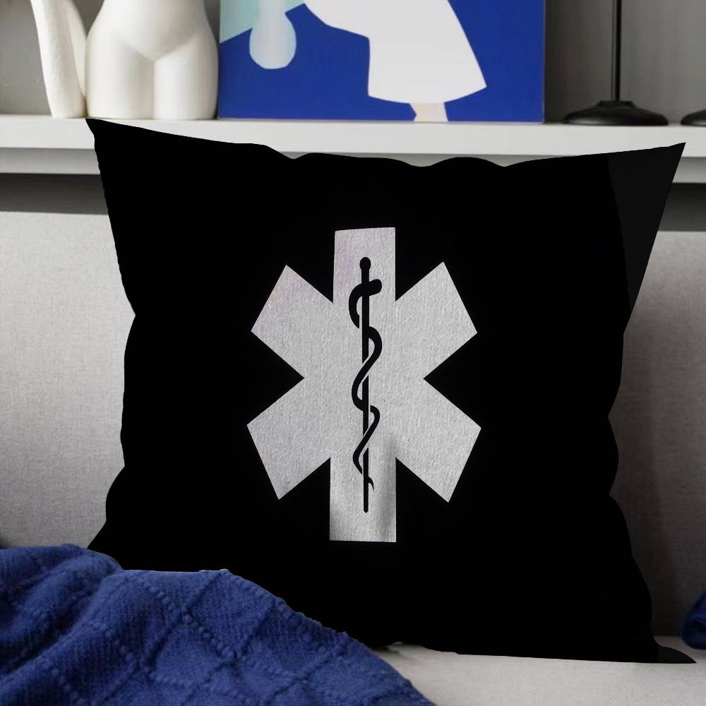 Ems Star Of Life Cushion Cover Pillow Cover Decor Pillowcase Printed Cushion Case For Couch