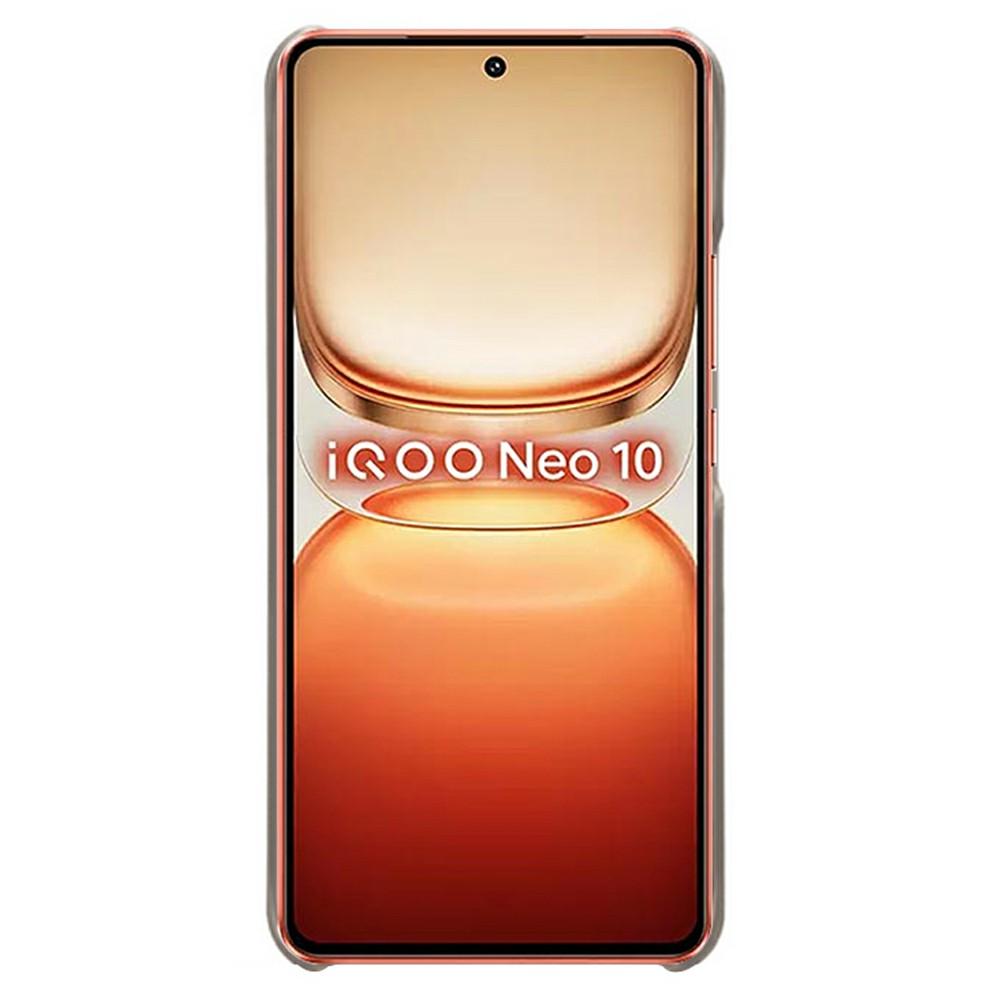 For vivo iQOO Neo10 5G Case Calf Texture PU Leather Hard PC Protective Phone Cover