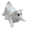 Halloween Ghost Animal Figurine Draped Ghost Dog Cat Statue Resin Spooky Tabletop Ornaments for Home Party Haunted House Decor