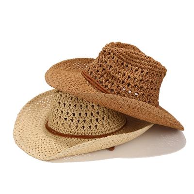 Hat Summer Straw Hat Beach Hat Leisure Sunscreen Sunshade Hat Men's Outdoor Beach Fashion Sun Hat Travel