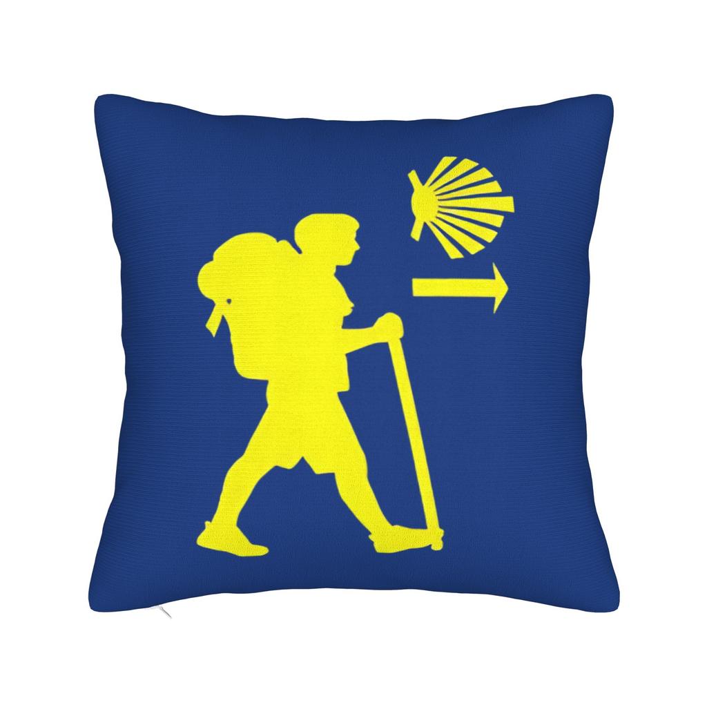 Camino De Santiago Square Pillowcases Polyester Car Shells The Way Movie Cushion Cover Cool Decor Pillow Cover 45*45