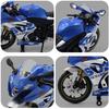 1/12 Scale Suzuki GSX-R1000R Alloy Racing Motorcycle Model Diecast Street Cross-Country Motorcycle Model High Simulation