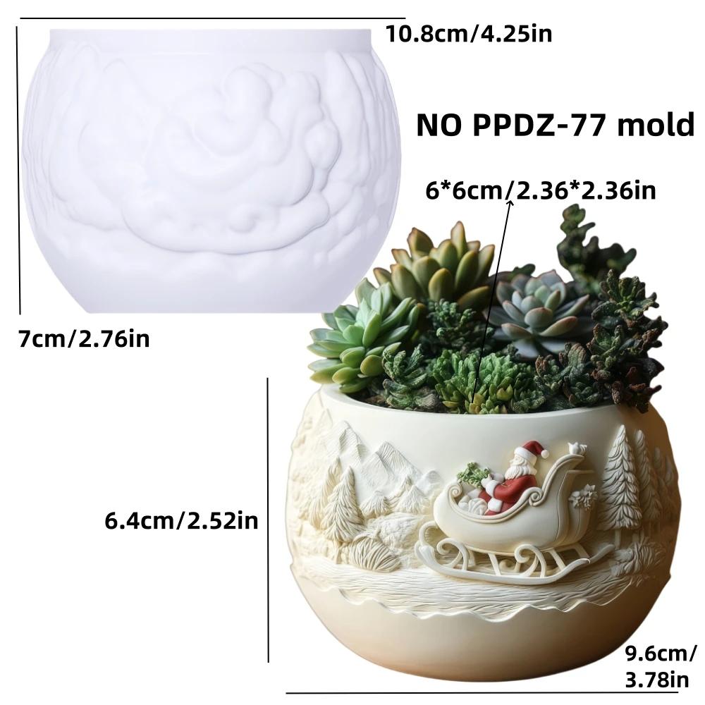 Mushroom Vase Resin Silicone Mold Christmas Decor Mushroom Flower Pot Concrete Mould Christmas Gift Mushroom Vase Gypsum Molds