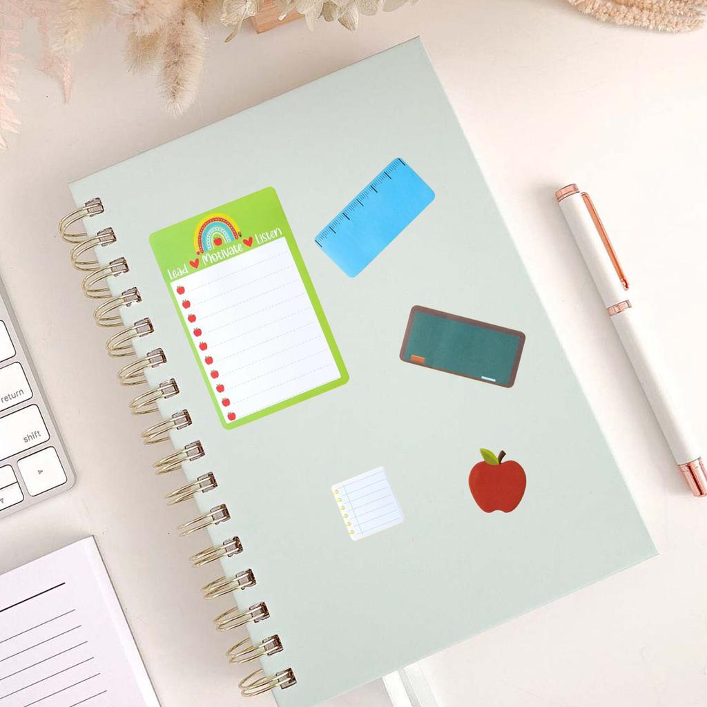 Teaching Is A Work Of Heart Sticky Notes Set Blackboard Self-Stick Note Pads Teacher Appreciation Gift Writing Memo Pads School Supplies