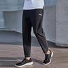 Anta Solid Color Logo Print Slim Fit Sweatpants Men Bottoms Black 952127504-2
