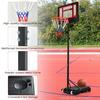 Adjustable Height Basketball Hoop System for Teens and Adults: 4.38.2 FT Height Range with Shatterproof Backboard AllWeather Du