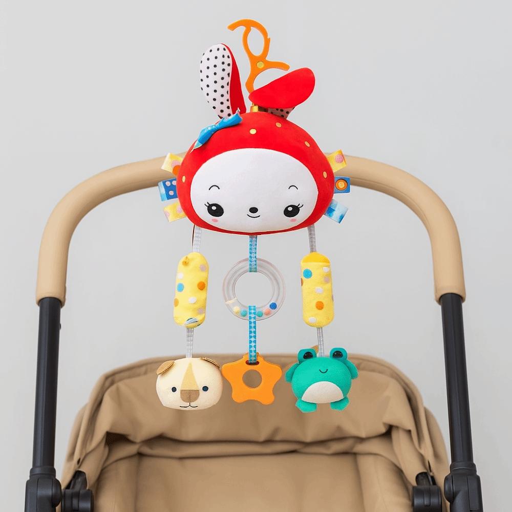 Grab Ability Training Stroller Hanging Toys Bell Toys Infant Crib Pendant  Stroller Use