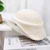 French daughter style elegant top hat female autumn and winter Hepburn style beret retro fashion face hat bucket hat