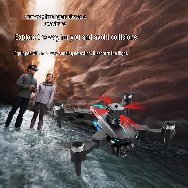 KY605S Brushless Drone: Screen Control, Three HD Cameras, Obstacle Avoidance, Optical Flow, Remote Control, Four-Axis Aircraft.