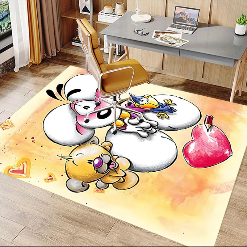 1pc Love Friendship Carpet for Playroom Bedroom Living Room Sofa Home Decor,kids Game Area Rug Non-slip Floor Mat Y72342