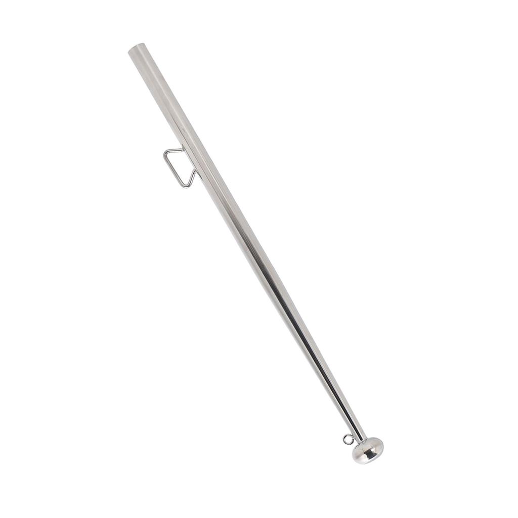 Boat Flag Pole 610mm Length Stable 316 Stainless Steel Rail Mount Flag Pole for Marine Yacht RVs