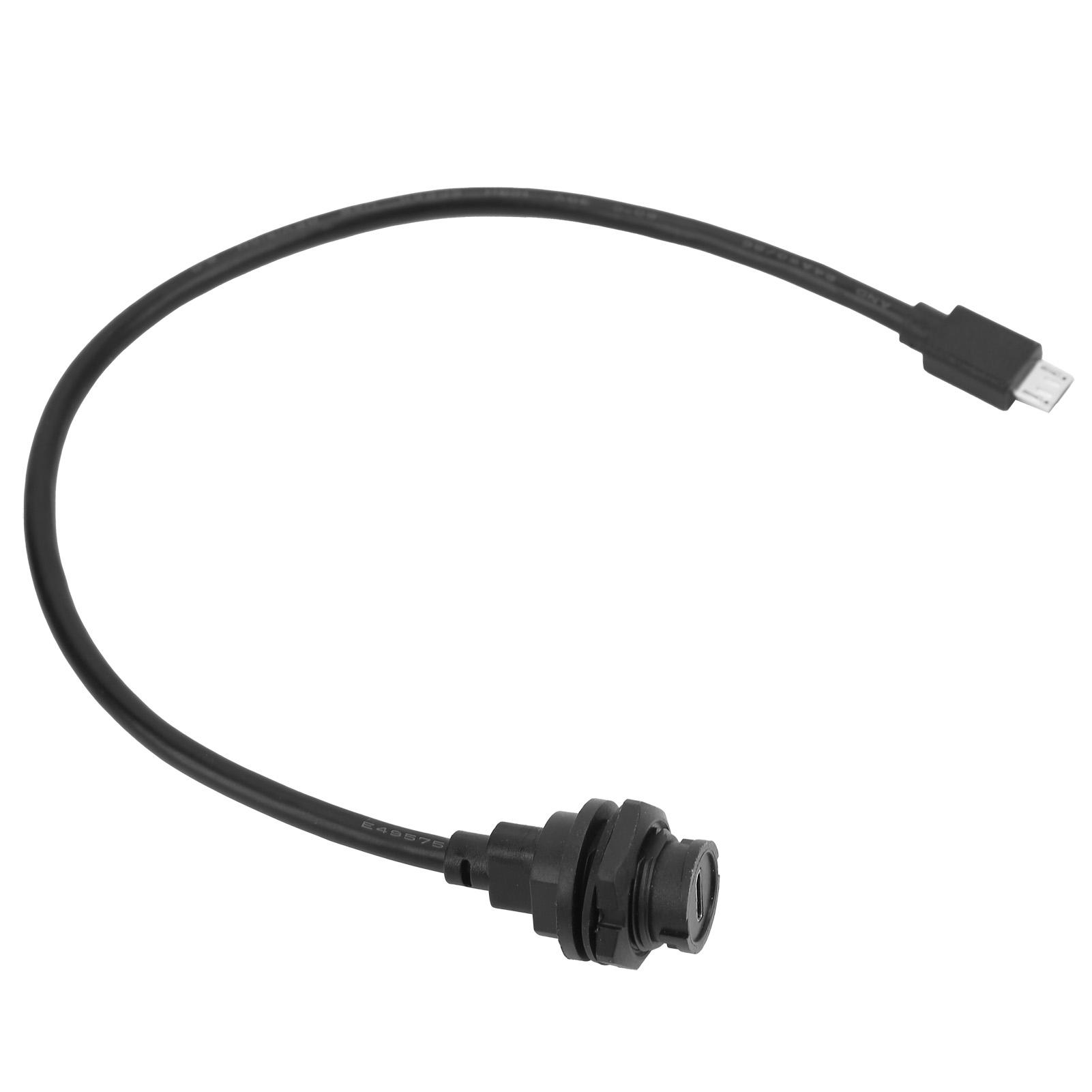 

Водонепроницаемый USB-разъем IP68 MICRO USB гнездо штекер с кабелем розетка E10MCBFFMCAM(0,3 метра )