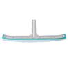 18in Swimming Pool Brush Plastic Nylon Stainless Steel Cleaning Tool for Wall Floor Lake Blue