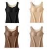 Antistatic Thermal Underwear Slim Fit Bottoming Shirt Women Seamless Thermal Vest  Autumn Winter