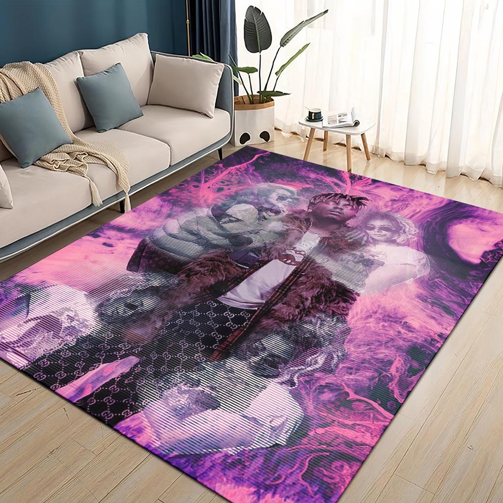 GORĄCY Juice WRLD 999 3D Legendarny Raper Gwiazda Dywanik Dywan do Salonu Sypialni Dekoracja Domu, Dzieci Zabawa Antypoślizgowy na Sofę Wycieraczka