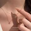 Colier choker minimalist geometric Cui Yan S925 Argint Sterling pentru Femei - Accesoriu Zilnic Stil Coreean/Japonez