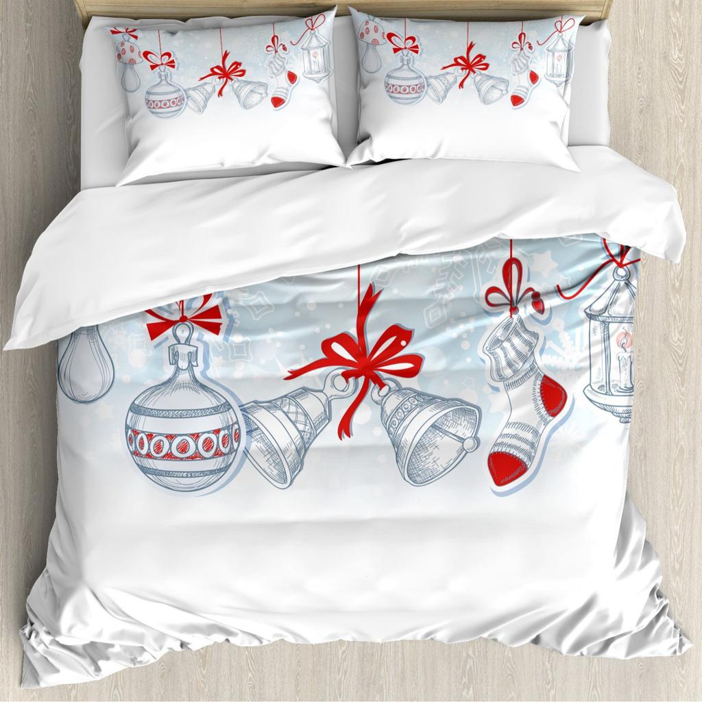 Gothic Retro Skull Three-Piece Quilt Cover 3D Digital Printing Bedding Set Bed Cover